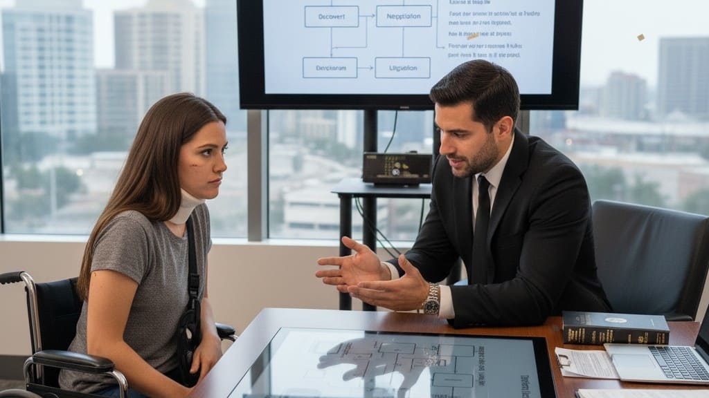 Car accident lawyer in Florida explaining the legal process