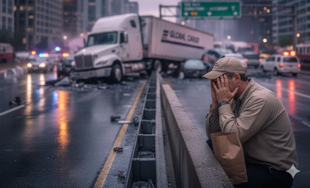 Fatigued truck driver in city causing 18-wheeler accident in Florida