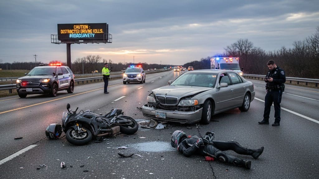 Motorcycle accident caused by negligent driver in Florida